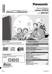 Panasonic DVD-S47 Manuel D'utilisation
