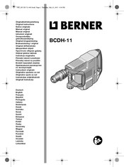 Berner BCDH-11 Notice Originale