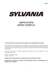 Sylvania SMPS1015FM Mode D'emploi