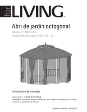for Living 088-1613-8 Instructions De Montage