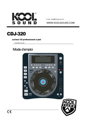 KOOL SOUND CDJ-320 Mode D'emploi