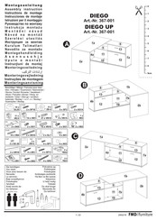 FMD Furniture DIEGO UP 367-001 Instructions De Montage