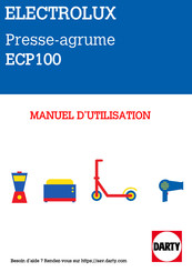 Electrolux ECP100 Manuel D'utilisation