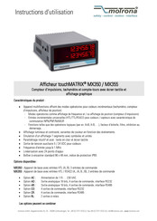 Motrona touchMATRIX MX355 Instructions D'utilisation