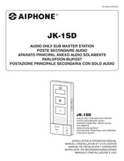 Aiphone JK-1SD Manuel D'installation Et D'utilisation