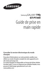 Samsung Galaxy Tab 8.9 Guide De Prise En Main Rapide