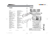 Canon PowerShot S30 Guide D'utilisation