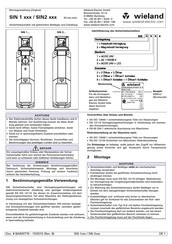 Wieland SIN 2 Série Instructions De Montage