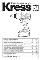 Kress Elektrowerkzeuge KUC31.2 Mode D'emploi