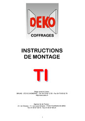 DeKo TI Instructions De Montage