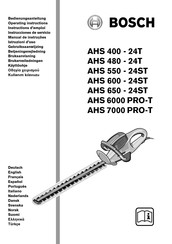 Bosch AHS 600 - 24ST Instructions D'emploi