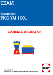 Team kalorik TKG YM 1001 Manuel D'utilisation