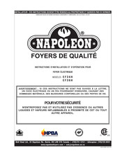 Napoleon EF36H Instructions D'installation Et D'opération