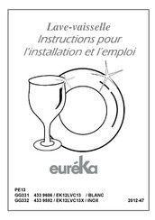 Eureka GG332 433 9592 EK12LVC13X INOX Instructions