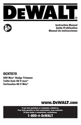 DeWalt DCHT870 Guide D'utilisation