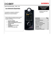 Gossen DIGISKY Guide De Démarrage Rapide