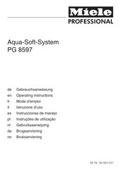 Miele professional Aqua-Soft-System PG 8597 Mode D'emploi
