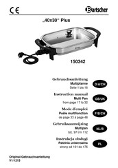 Bartscher 40x30 Plus 150342 Notice D'utilisation