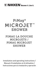 Nikken PiMag MICROJET SHOWER Manuel D'installation Et D'utilisation