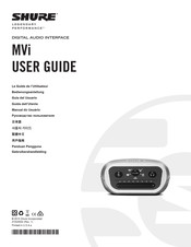 Shure MVi Guide De L'utilisateur