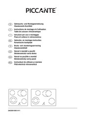 PICCANTE 5911196 Instructions De Montage Et D'utilisation