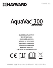Hayward AquaVac 300 QC Guide De L'utilisateur