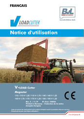 BVL V-LOAD Cutter Megastar 195 H 1,20 Notice D'utilisation