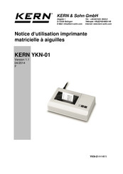 KERN YKN-01 Notice D'utilisation