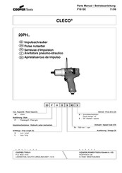 Cooper Tools CLECO 20PH Série Manuel D'instructions