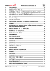 Powerplus XQ POWXQ6104 Mode D'emploi