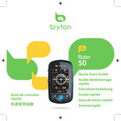 Bryton Rider 50 Guide De Démarrage Rapide