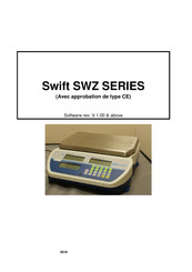 Adam Equipment Swift SWZ Série Manuel D'utilisation