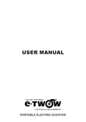 e-TWOW S2 BOOSTER eKFV Manuel Utilisateur