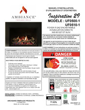 Ambiance Fireplaces UF0500-1 Manuel D'installation, D'utilisation Et D'entretien