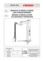 Fromm FS 510 Manuel D'installation