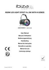 Ibiza Light GOBO-RGBW12 C Manuel D'utilisation