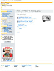 Kodak EASYSHARE M883 Guide D'utilisation