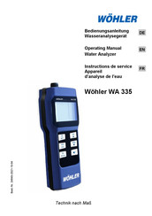 Wohler WA 335 Instructions De Service