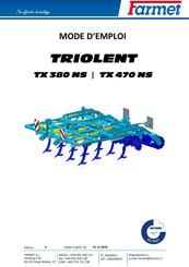Farmet TRIOLENT TX 470 NS Mode D'emploi