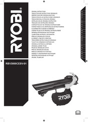 Ryobi RBV3000CESV-01 Mode D'emploi