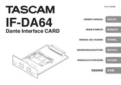 Tascam IF-DA64 Mode D'emploi