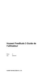 Huawei Technologies FreeBuds 3 Guide De L'utilisateur