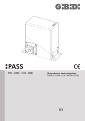 GBD PASS-2500 Instructions Pour L'installation