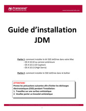 Transcend JDM kit SSD Jet Drive Guide D'installation