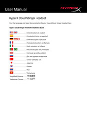 HyperX Cloud Stinger Mode D'emploi