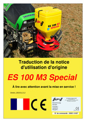 APV ES 100 M3 Special Traduction De La Notice D'utilisation D'origine