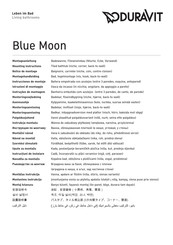 DURAVIT Blue Moon 700169 Notice De Montage