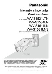 Panasonic WV-S1531LTN Mode D'emploi
