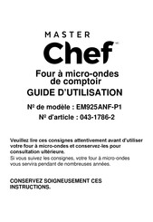 Master Chef EM925ANF-P1 Guide D'utilisation