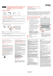 Lenovo E31-80 Consignes De Sécurité, Déclaration De Garantie Et Guide De Configuration